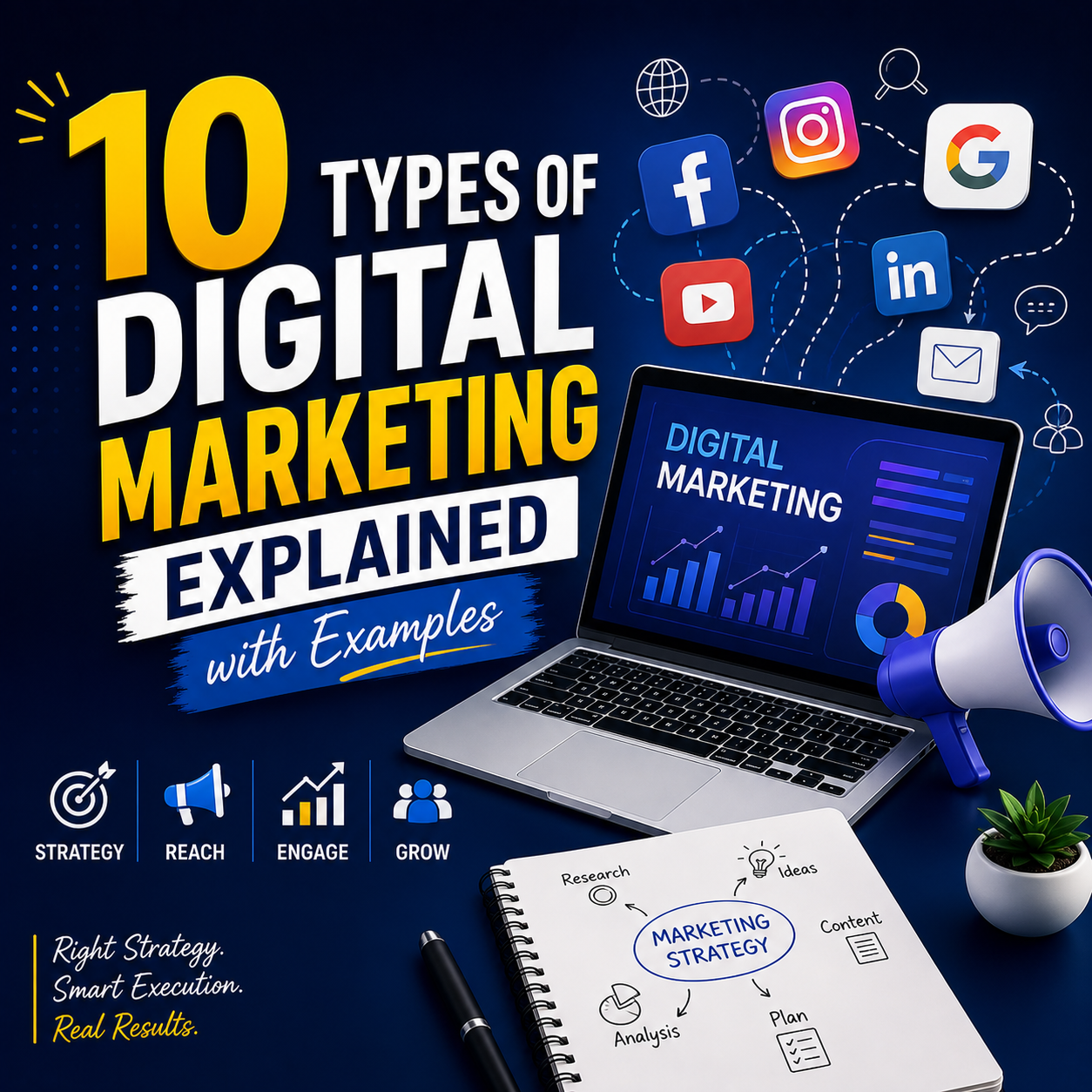 10 Types of Digital Marketing Explained with Examples